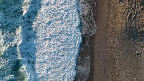 Background Textured Sea Storm aerial view 4 K