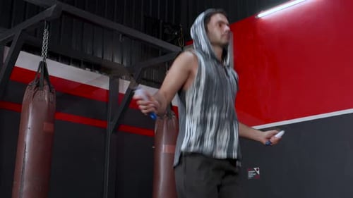 handsome man in the gym. Healthy lifestyle, guy training in gym