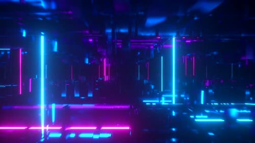 Voando em um espaço tecnológico abstrato