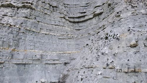 Layered rock formation, geological rock