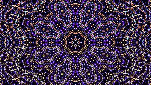Abstract kaleidoscope shining beautiful red blue line smooth motion with shining light motion