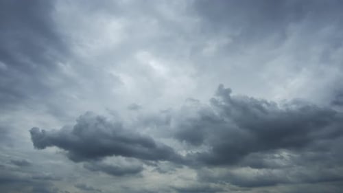 Dramatic sky with storm cloud on a cloudy day time lapse.