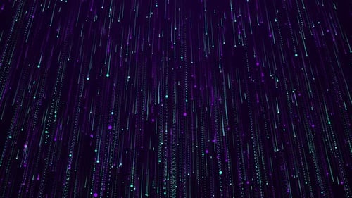 Digital Rain Abstract Particle Flow Loop Background