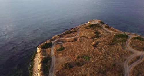 sunset morning land sea water ocean