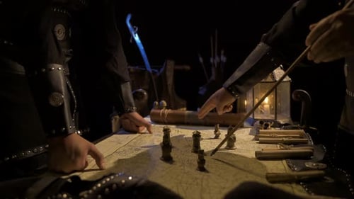 Planning War Strategy by Lantern Light