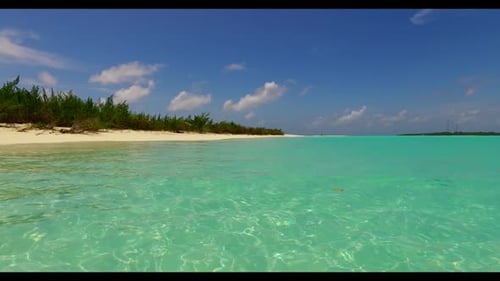 Aerial top view landscape of beautiful sea view beach adventure by blue water and white sand backgro