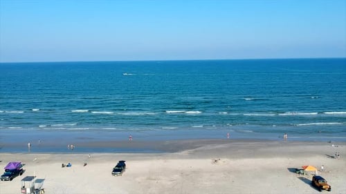 aerial view of the beach