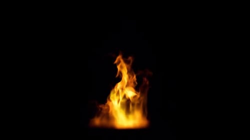 Realistic Fire Flame Animation Element