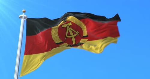Flagge der Deutschen Demokratischen Republik oder Ostdeutschlands
