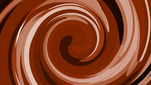 Brown White Color Shape Twirl Motion Animated Background