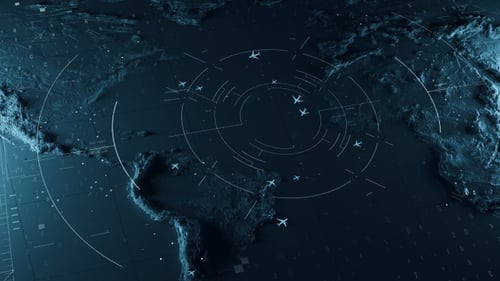 High-tech Radar Scanner for Flight Coordinates
