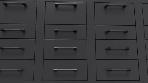 Endless Black File Cabinets Loop