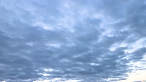Sky Time Lapse with Sunset Clouds