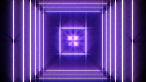 Neon Light VJ Loop Concert Background 4K