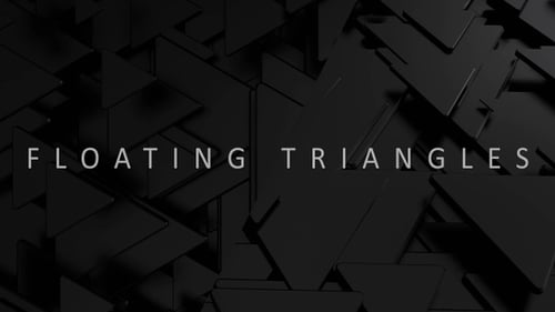 Abstract Geometric Triangles Animated Dark Background Loop
