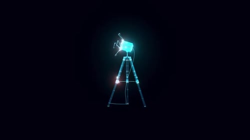 studio light hologram Rotating hd