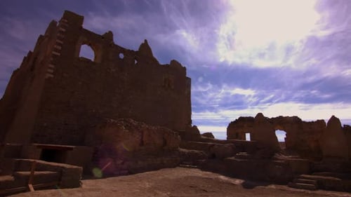 Historical ottoman castle, timelapse.