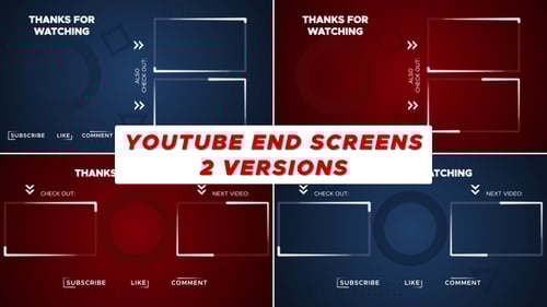 YouTube End Screen Pack