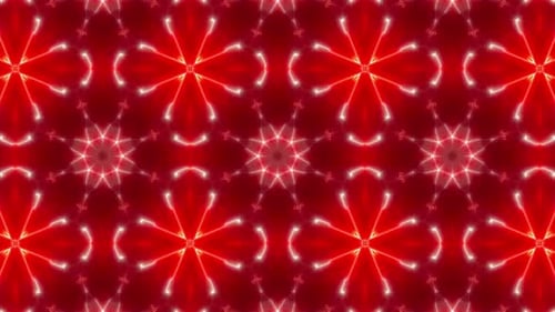 VJ Red Light Kaleidoscope Background 03