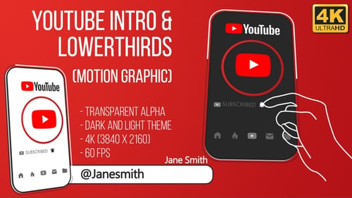Youtube Intro and Lowerthird (4K)