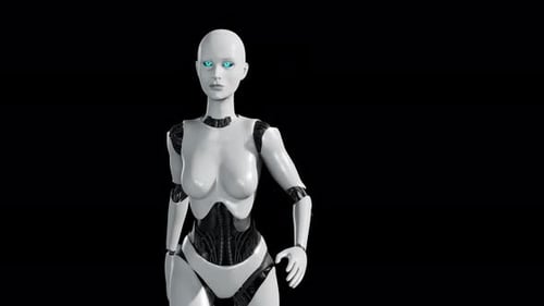 Android Female Walking By