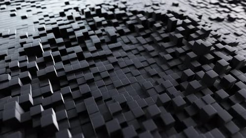 Abstrakter Wellenhintergrund mit einer schwarzen bewegten