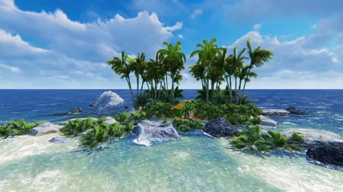 Panorama Of Desert Island 2 K