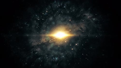 Cosmic Stellar Bright Light Explosion Background Animation