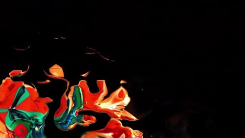 Abstract Liquid Background Digital Rendering