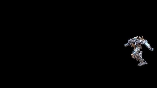 Abstract Metallic Shards Morphing Animation