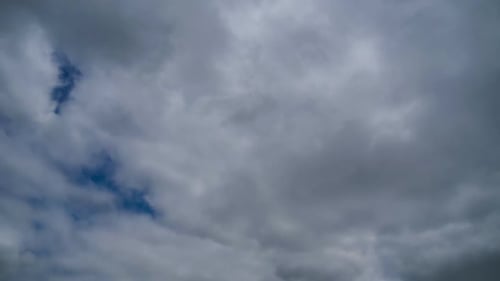 Time-Lapse of Cloudy Sky with Drifting Clouds