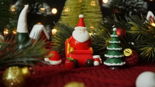 Papai Noel com decoração de Natal