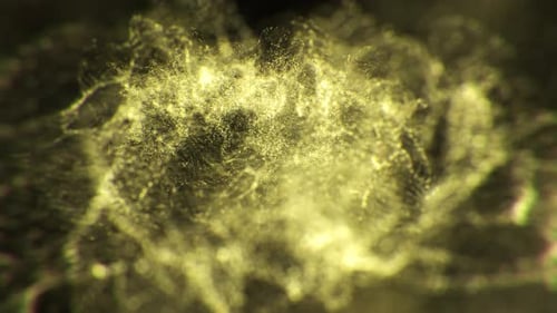 Abstract Glowing Particle Network Background Loop