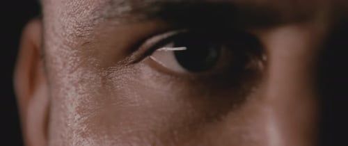 Intense Close-up of a Man's Eye