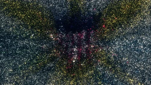 Colorful Shimmering Glitter Particles Abstract Background