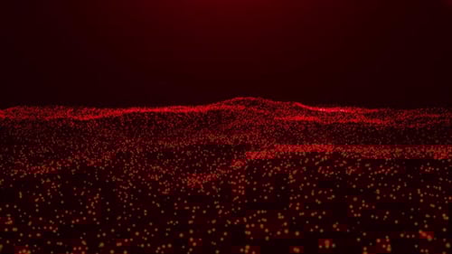 Red Particles Background