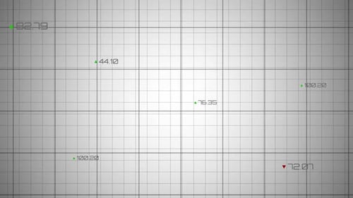Animation of black grid on white background