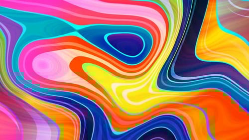 Vibrant Fluid Organic Shapes Seamless Loop Background
