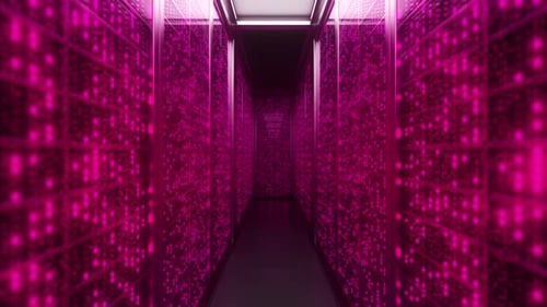 Server racks in computer network security server