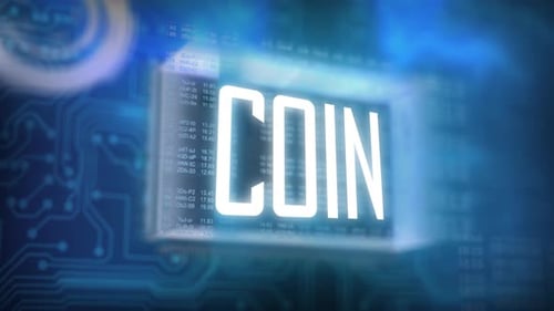 Digital Hud Background Coin