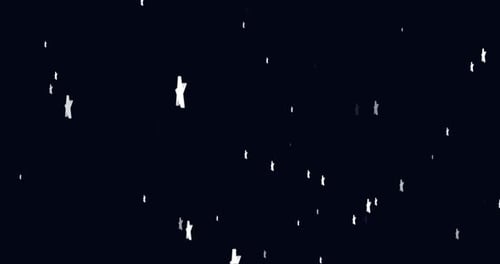 Animated Twinkling Stars Abstract Background