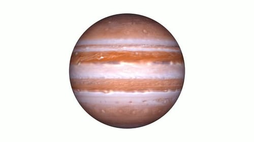 Animated Jupiter Planet Spinning Seamless Loop
