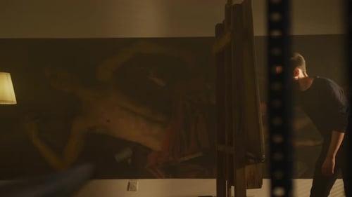 Sketch Artist arbeitet in einem Studio