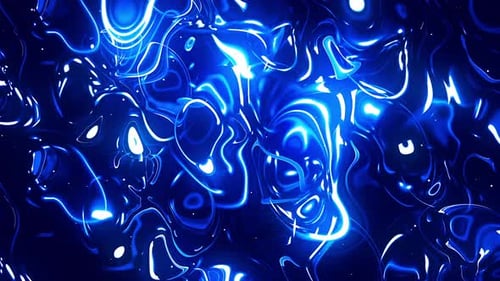 Tiefblaue Leuchtflüssigkeit