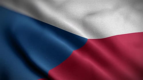 Waving Flag of the Czech Republic