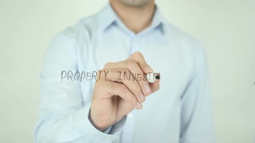 Writing Property Investment on Glass