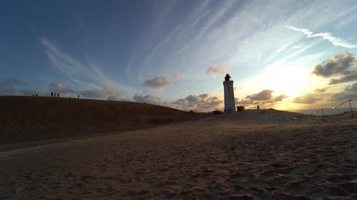 Phare de Rubjerg Knude au coucher du soleil