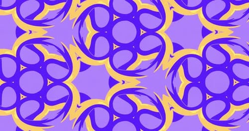 Dynamic Abstract Fluid Kaleidoscope Pattern Background Loop