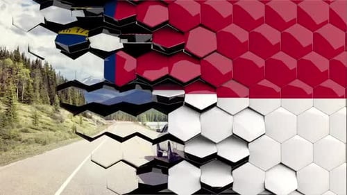 3D Hexagon Tile Reveal Transition
