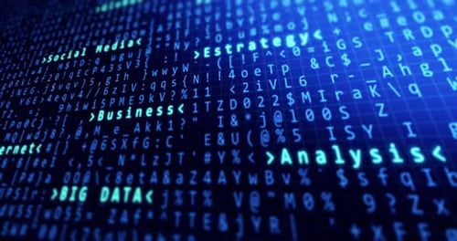 Digital Code Data Stream Technology Background